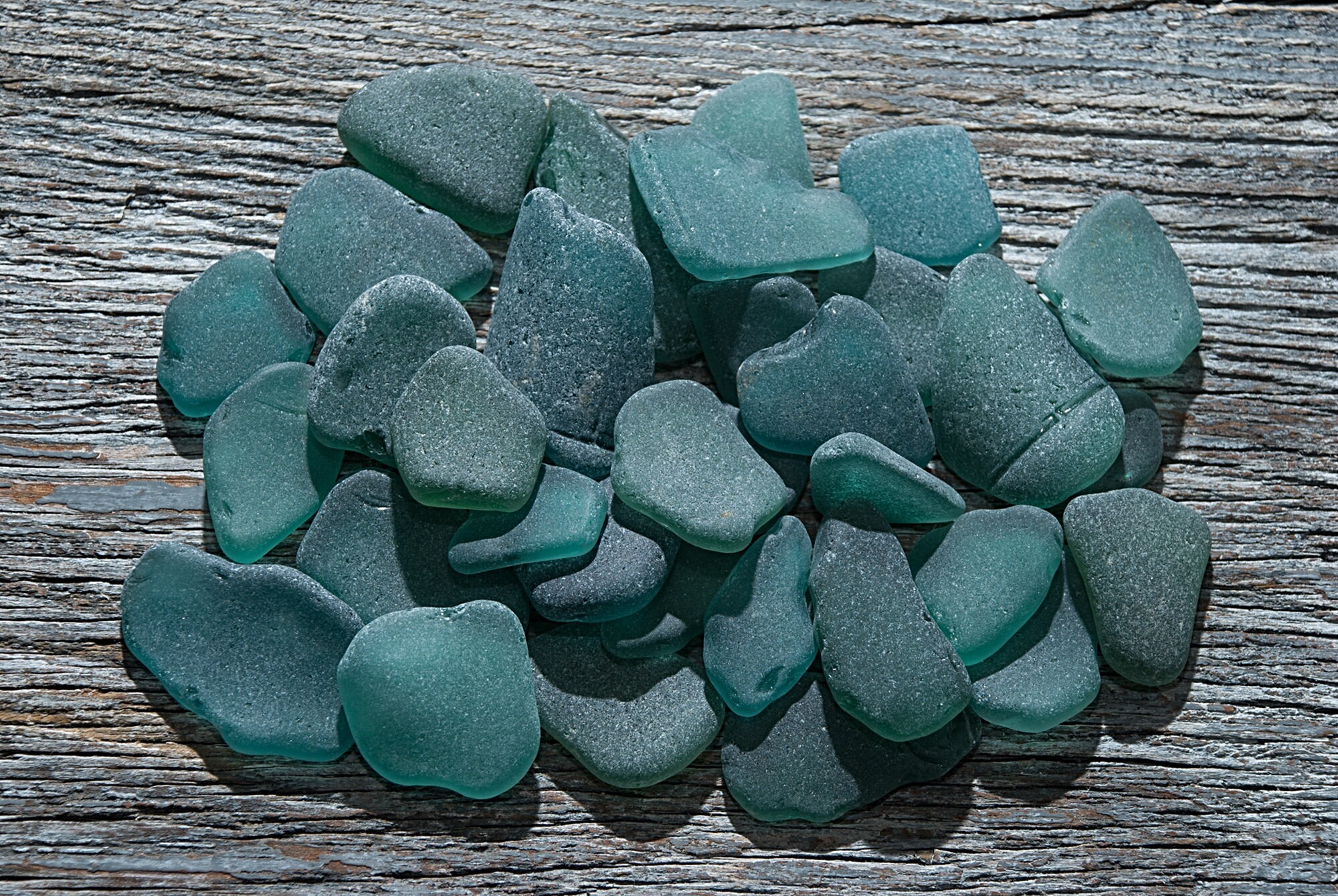 Turquoise sea glass bulk 34pcs Large to medium Real teal Etsy