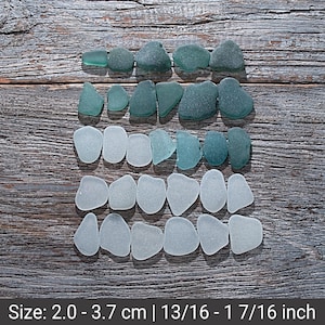White, Blue and Teal sea glass 30pcs, Beach glass crafting, Beach house decor, Sea glass decor, Summer keepsake