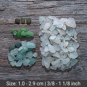 7oz Mixed assorted sea glass set 135pcs. Beach Glass for Jewelry making, Home Decor, Crafting