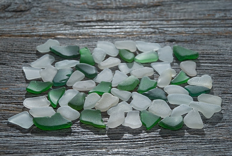 Long sea glass 60pcs, Oblong elongated pieces, Beach glass art, Beach finds, Sea glass pendants, Beach decor image 7