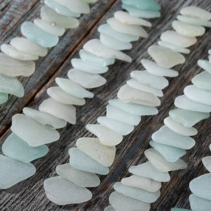 Wedding beach glass 85pcs, Large to medium sea glass, Untreated sea glass craft, Jewelry supplies, Sea glass windchime, Art glass image 10