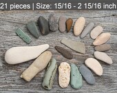 Lange Strand Steine 21pcs. Kiesel Kunst. Tischdekoration. Strand Stein Schmuck Natürliche glatte Strand felsen Home Office Dekor Strand Handwerk