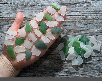 Verre de mer long 60pcs, pièces allongées oblongues, art du verre de plage, trouvailles de plage, pendentifs en verre de mer, décor de plage