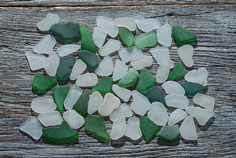 Long sea glass 60pcs, Oblong elongated pieces, Beach glass art, Beach finds, Sea glass pendants, Beach decor image 8