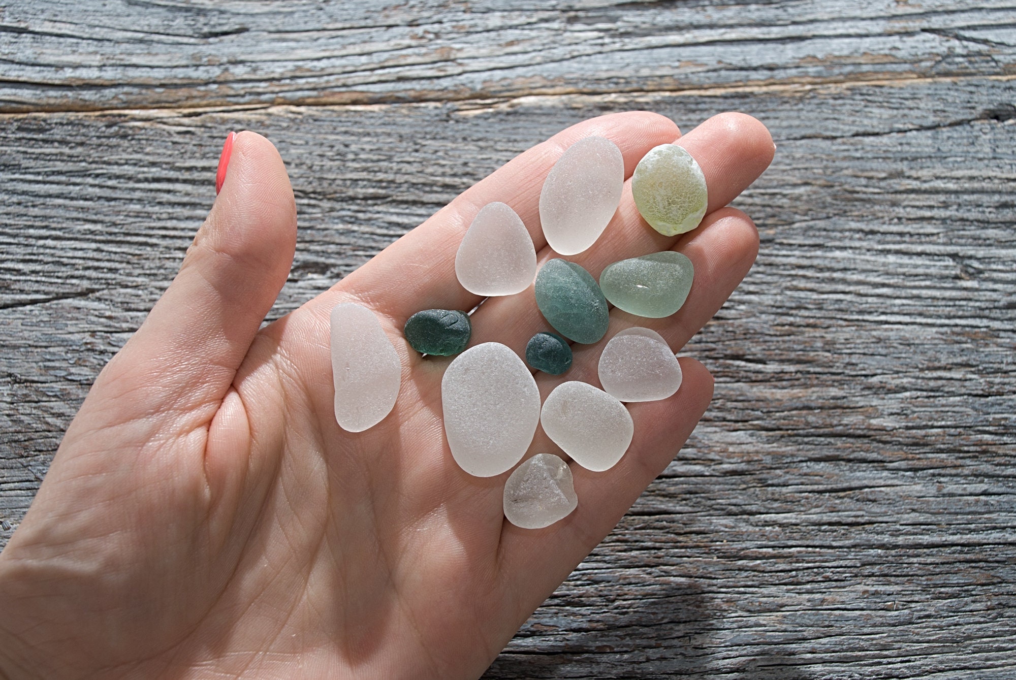 Perfect tumbled sea glass 12pcs Rare frosted glass Caboshons Etsy