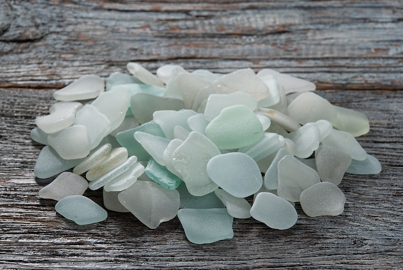 Wedding beach glass 85pcs, Large to medium sea glass, Untreated sea glass craft, Jewelry supplies, Sea glass windchime, Art glass image 6