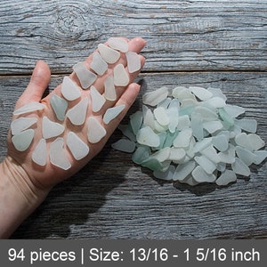Long sea glass bulk 94pcs, Real oblong elongated pieces, Beach glass jewelry, Sea glass seascapes, Beach crafting, Beach art