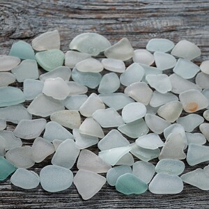 Wedding beach glass 85pcs, Large to medium sea glass, Untreated sea glass craft, Jewelry supplies, Sea glass windchime, Art glass image 8