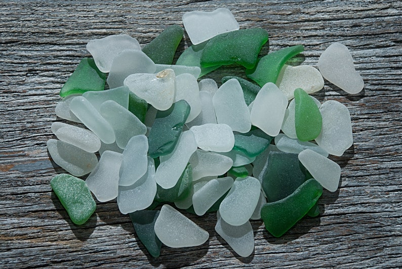 Long sea glass 60pcs, Oblong elongated pieces, Beach glass art, Beach finds, Sea glass pendants, Beach decor image 6