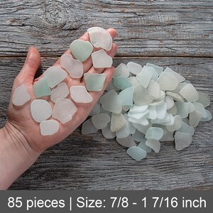Wedding beach glass 85pcs, Large to medium sea glass, Untreated sea glass craft, Jewelry supplies, Sea glass windchime, Art glass