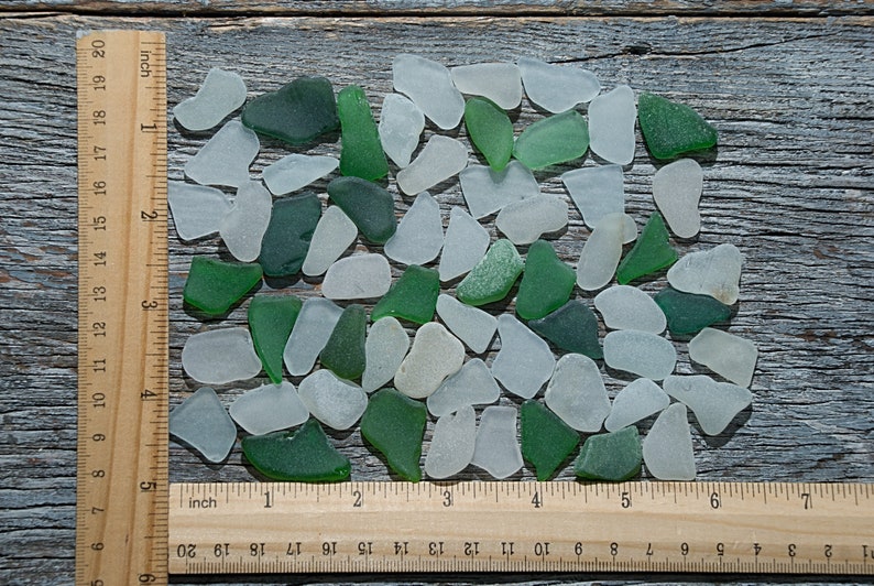 Long sea glass 60pcs, Oblong elongated pieces, Beach glass art, Beach finds, Sea glass pendants, Beach decor image 9