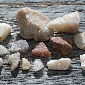 Rare Sea Rocks Rare Opaque Sea Rocks 14pcs, Beach Quartz for Jewelry, Table Decor ...