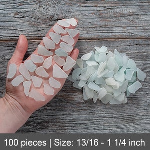 Long sea glass 100pcs, Sea glass crafting, Real beach glass, Jewelry supplies, Beach table decor