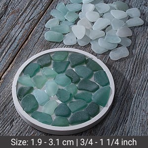White, Blue, seafoam and greenish teal sea glass set 70pcs for beach glass crafting, Beach party decor, Vase filler