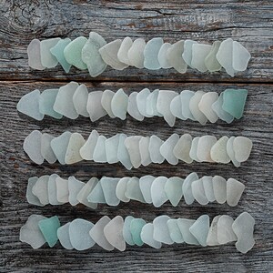 Wedding beach glass 85pcs, Large to medium sea glass, Untreated sea glass craft, Jewelry supplies, Sea glass windchime, Art glass image 2