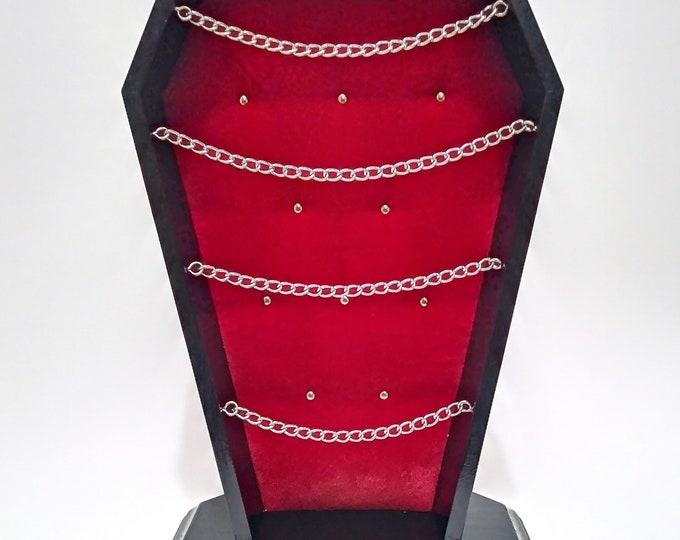 Coffin Earring Display Stand, Coffin Jewelry Display, Free Standing ...