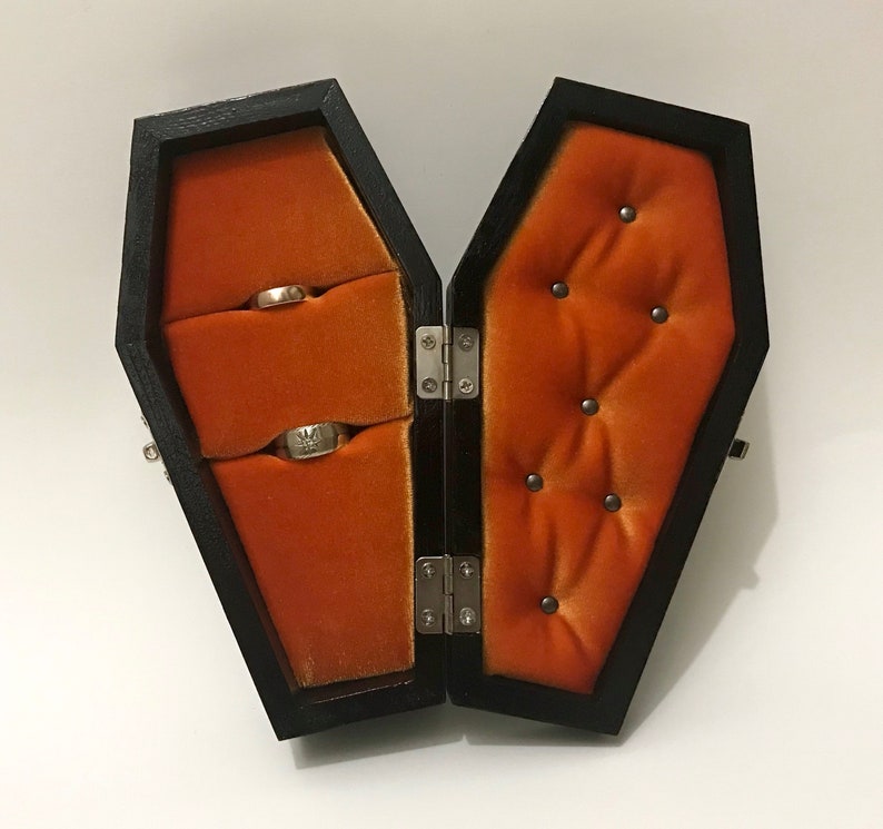 Coffin Ring Box Coffin Engagement Ring Box Gothic Wedding Etsy