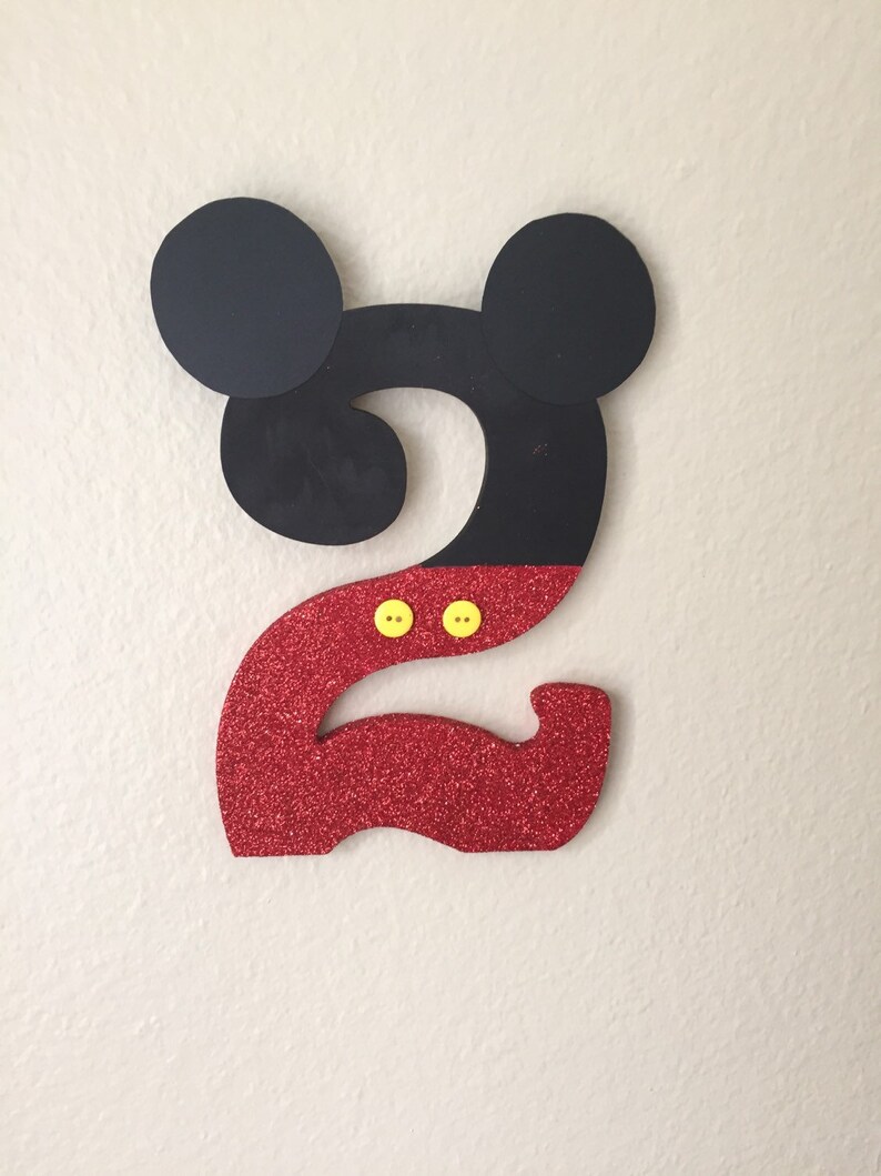 mickey mouse clubhouse birthday number etsy