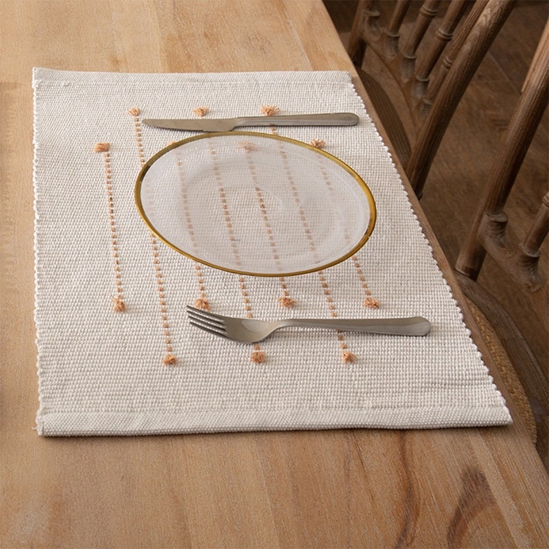 Stitched Stripe Cotton Placemats
