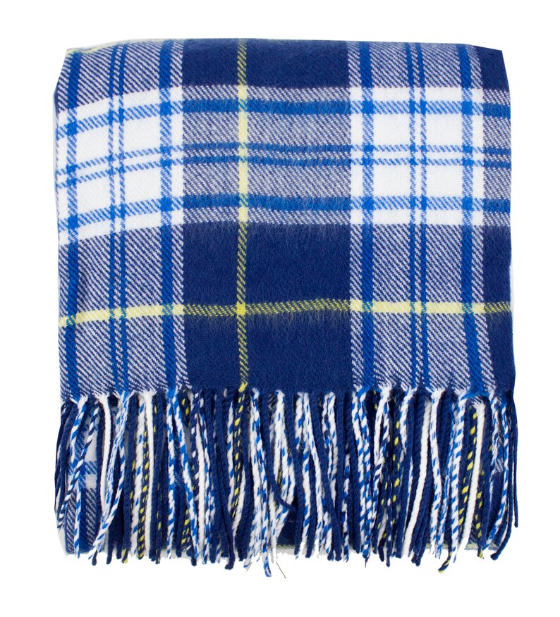 Plaid Design Cozy 50x60 Inch Throw Blanket with Tassels for Etsy