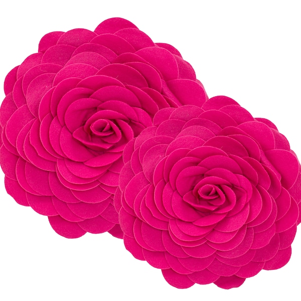 Pink Flower Pillow Etsy