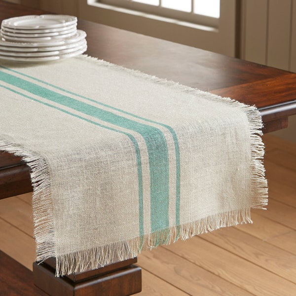 Striped Table Runner Etsy