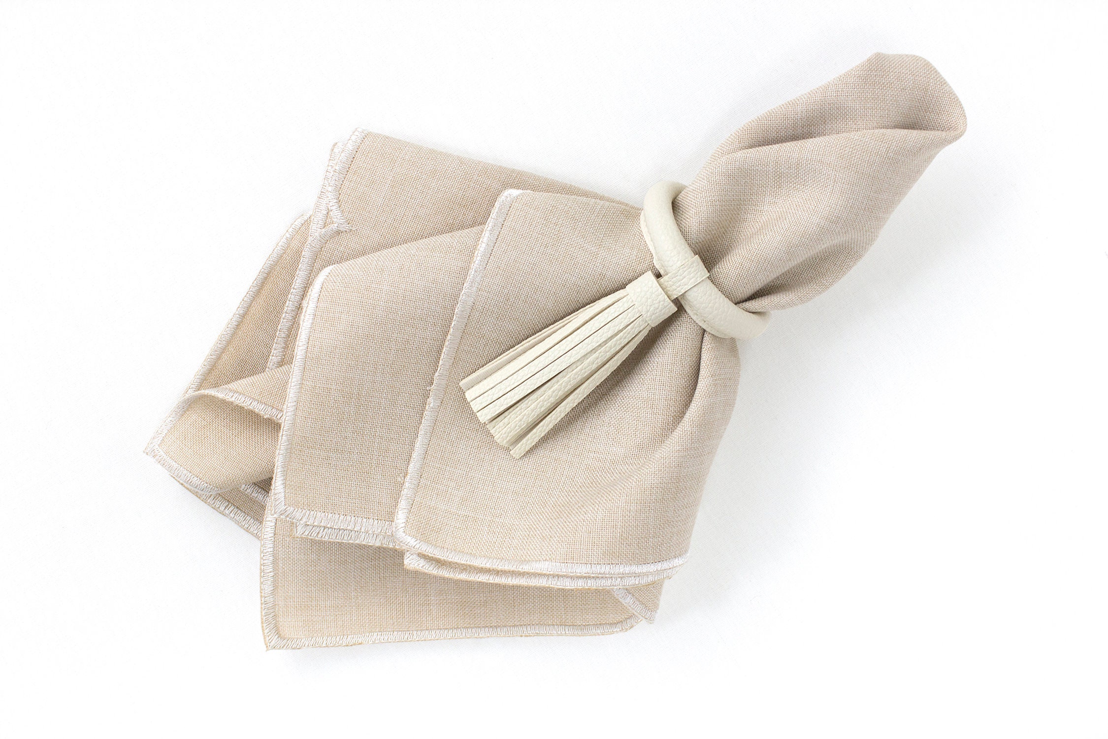 Tri-tassel Table Napkin Set of 2