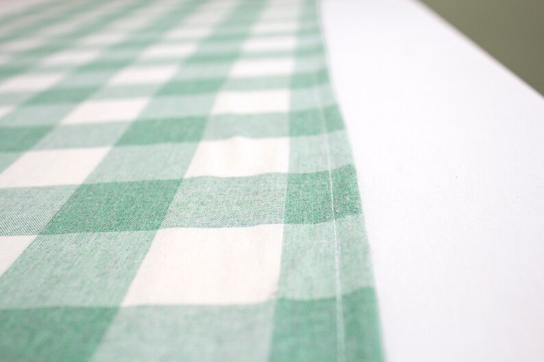 Country Buffalo Check Tablecloth Green Thin Cotton Table Etsy