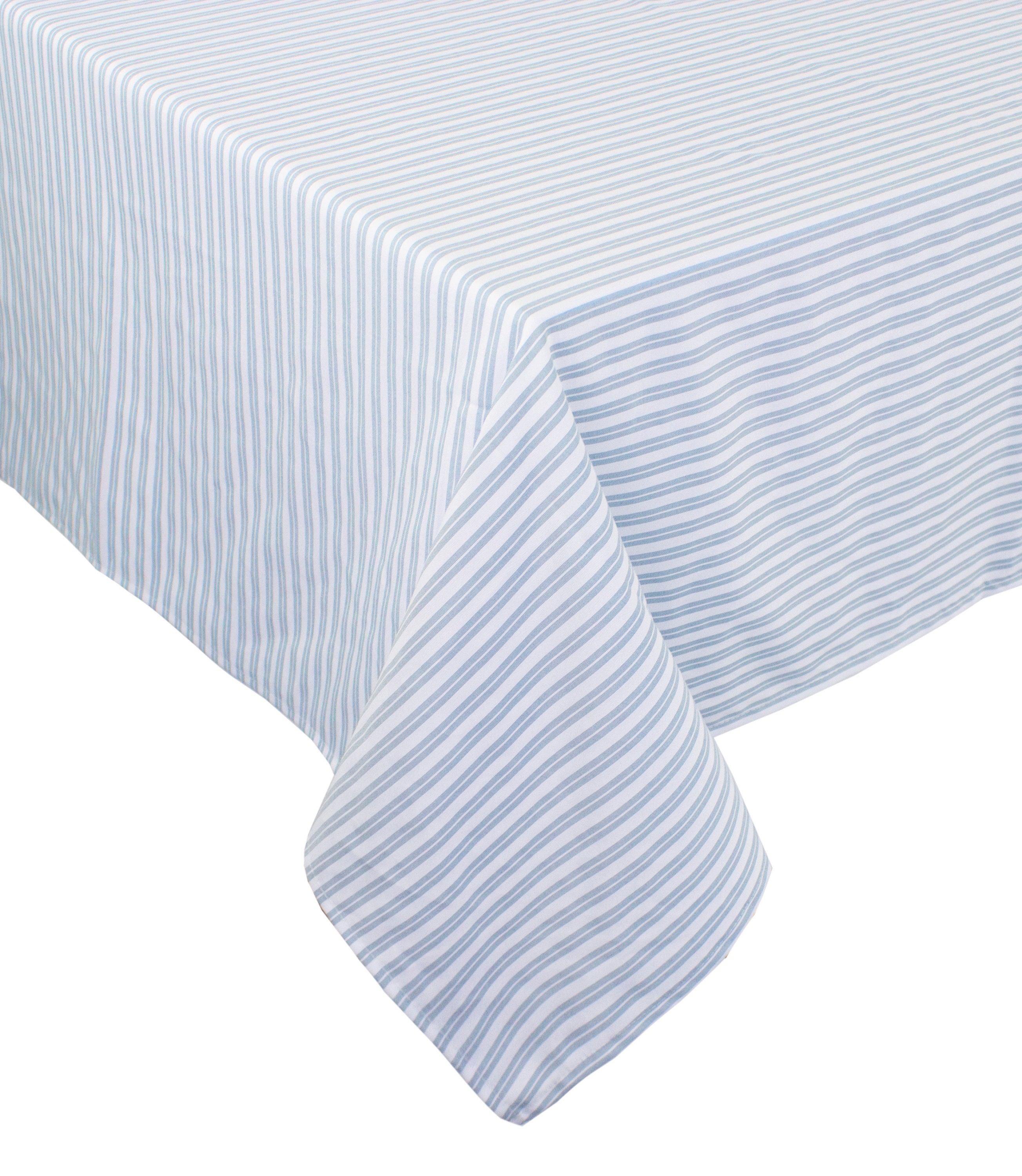 Classic Striped Print Table Linen Light Blue Table Linens Etsy
