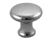 Barrister Lawyers Bookcase Door Knob, 5 8 quot Diameter, Projects 9 16 quot , Nickel plated Solid Brass Knob. BK-9N