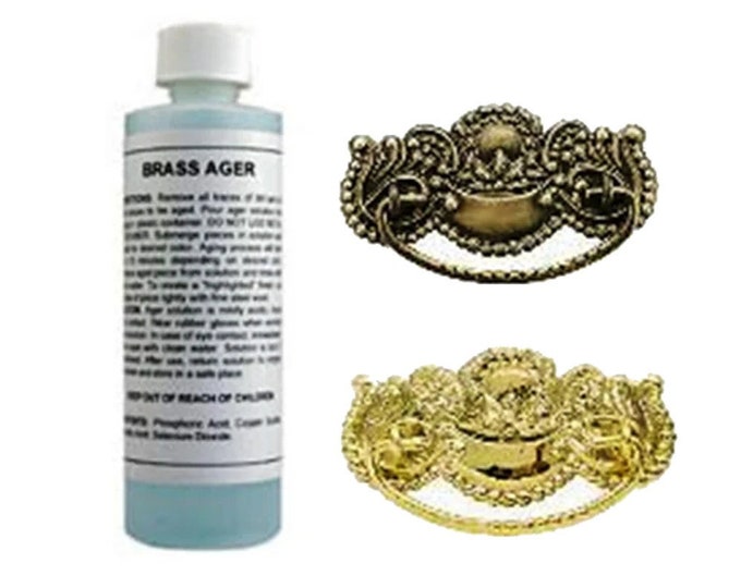 Metal Brass Ager & Darkening Solution 8 0z, Part M3, Use to Antique or