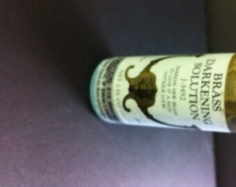 Metal Brass Ager & Darkening Solution 2 0z J-3492, For Brass, copper, Bronze and Tin, (Results are not guaranteed).