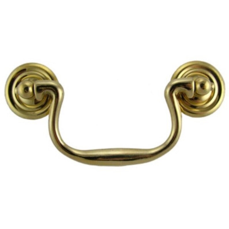Cast Brass Swan Neck Drawer Bail Pull 21/2 C.C. B8A Etsy