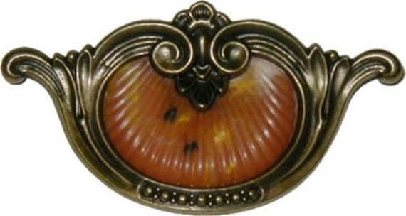 Art Deco Waterfall Style Drawer Pull New Repro S Etsy