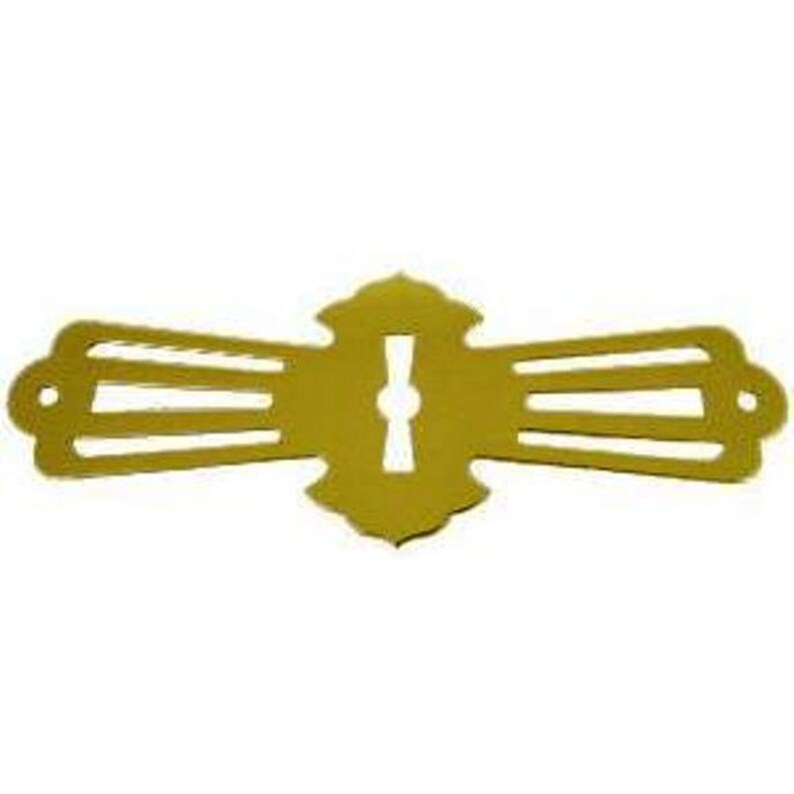 3-34 X 1-38 E-16 Horizontal cover Roll Top Desk Keyhole Brass Cover