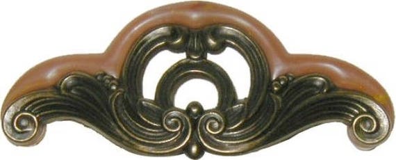 Art Deco Waterfall Bakelite Die Cast Drawer Pull New Etsy
