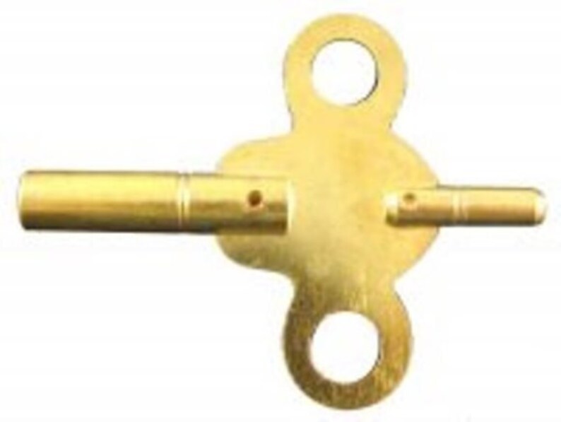 Brass Clock Key 8/ 4.25 Mm X 00 2.00 Mm Double End Etsy