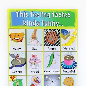 My First Funny Food Feelings Chart Etsy