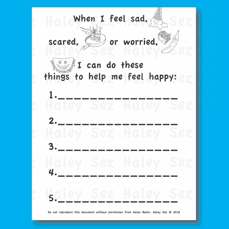 Feelings Matching, Drawing, and Self-care Lists Worksheet Pack, Social ...