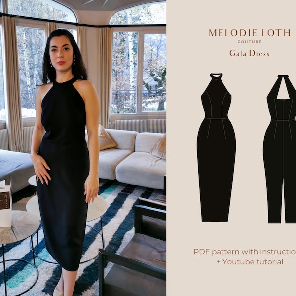 TIMELESS Little Black Dress - Gala Dress - PDF Pattern + Tutorial