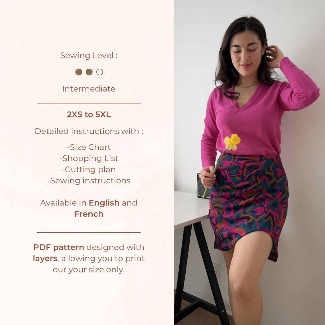 Mini Skirt Pattern - Tulip Skirt - PDF Pattern + Tutorial - Etsy