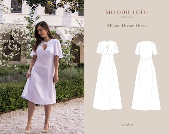 Das PERFEKTE Frühlings-Cocktailkleid – Milano Dream-Kleid – PDF-Muster + Anleitung