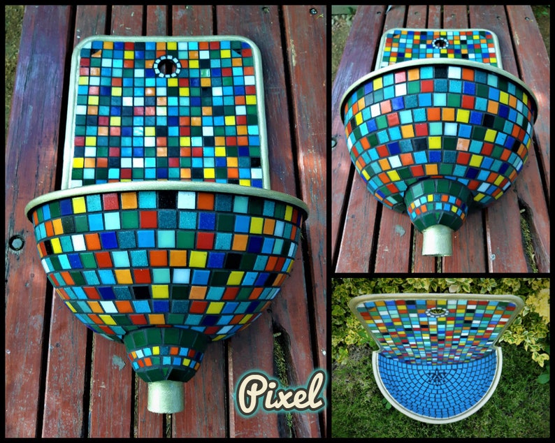 Mosaic Design Wall Fountains Garden Fountains Garden Sinks Etsy