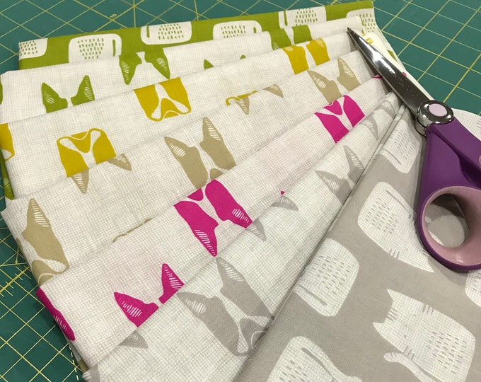 Fabric Bundle Dog Print Fabric/ French Bulldog Fabric / Frenchie Sewing