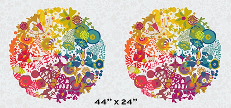 Art Theory Grand Circle Panel in Day by Alison Glass Andover Fabrics Art Theory White Panel