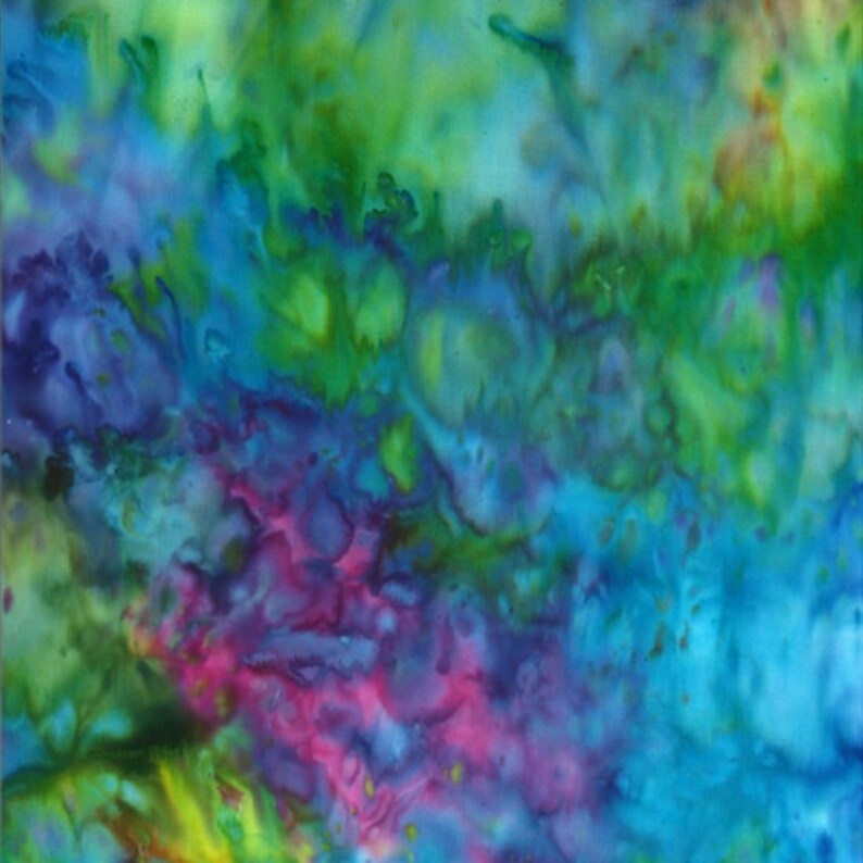 Rainbow Tie Dye Fabric Hoffman Rainbow Fabric Tie Dye Batik Etsy
