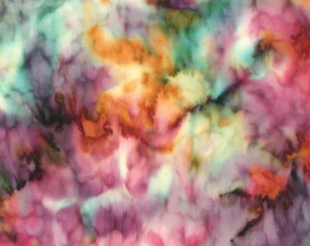 1 Meter navy pink batik tye /& dye 100/% Cotton fabric 45\u201d wide price 1 meter,