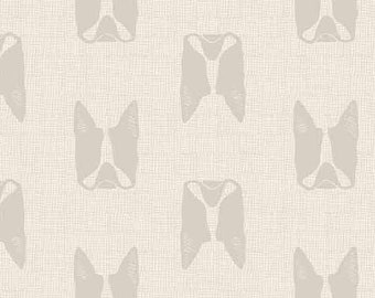 Bulldog Fabric Cotton Dog Fabric Gray dog fabric / French Bulldog fabric / frenchie sewing fabric / dog fabric andover fabrics