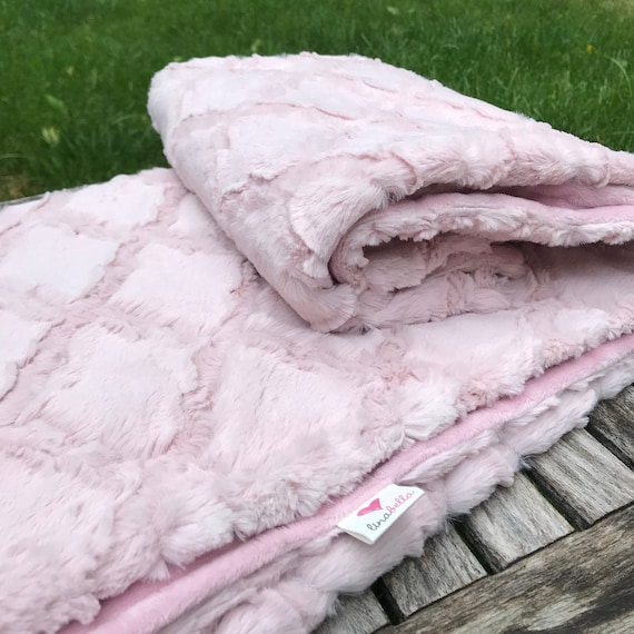 Soft Minky Fabric Baby Blanket Pink Minky Blanket Soft Baby Blanket