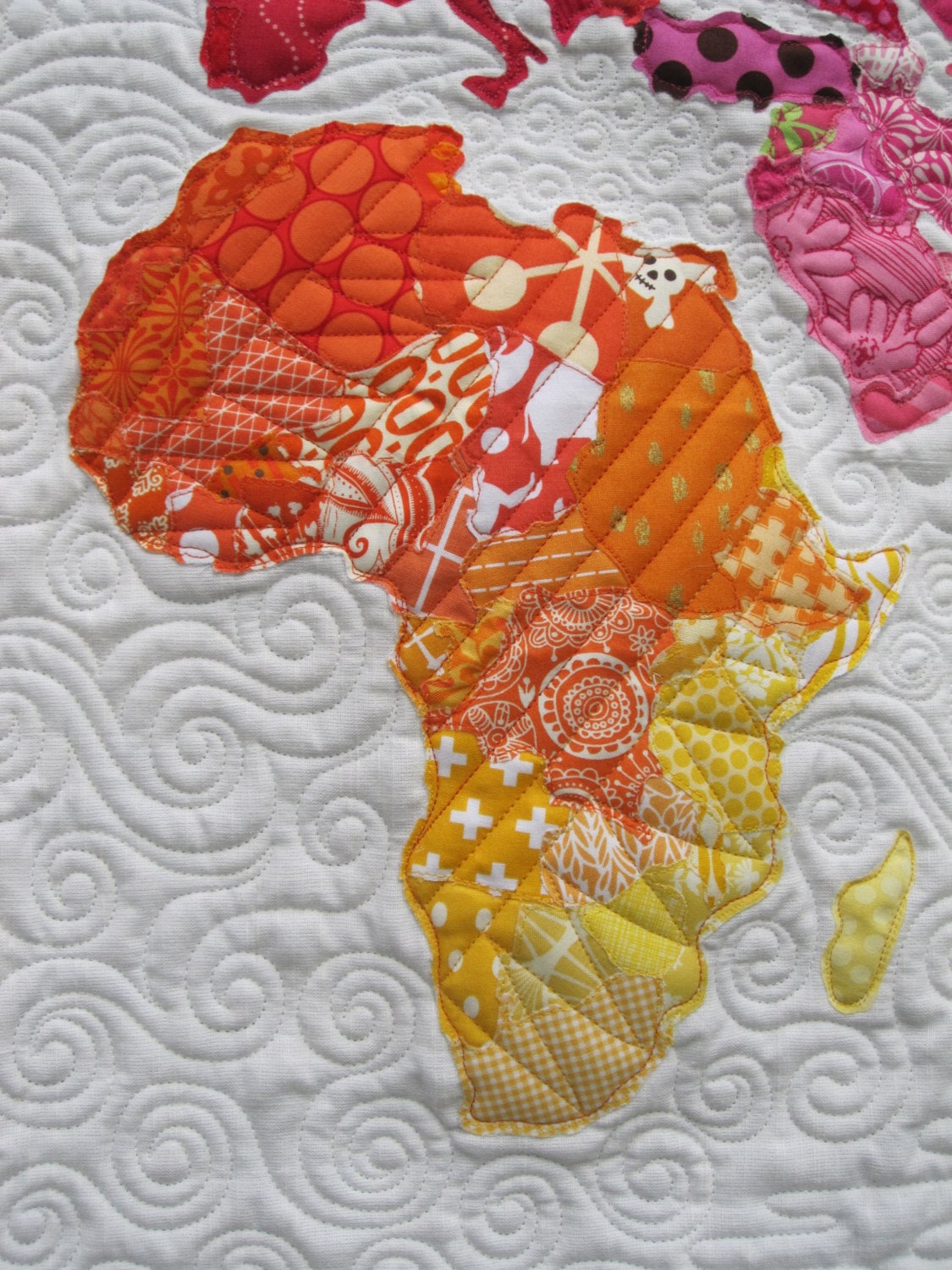 World Map Quilt Pattern Etsy